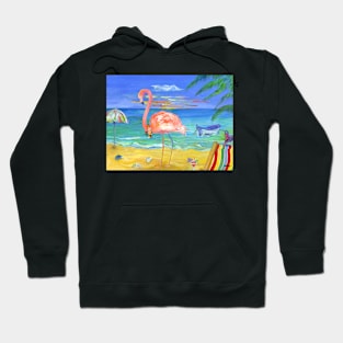 Flamingo Beach Hoodie